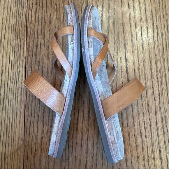 Kork-Ease Tan Leather Cork Sandals Size 7 - Picture 3 of 9